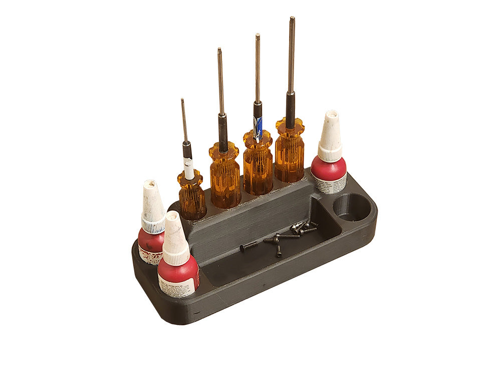Hex Driver and Loctite Stand w/ Parts Bin