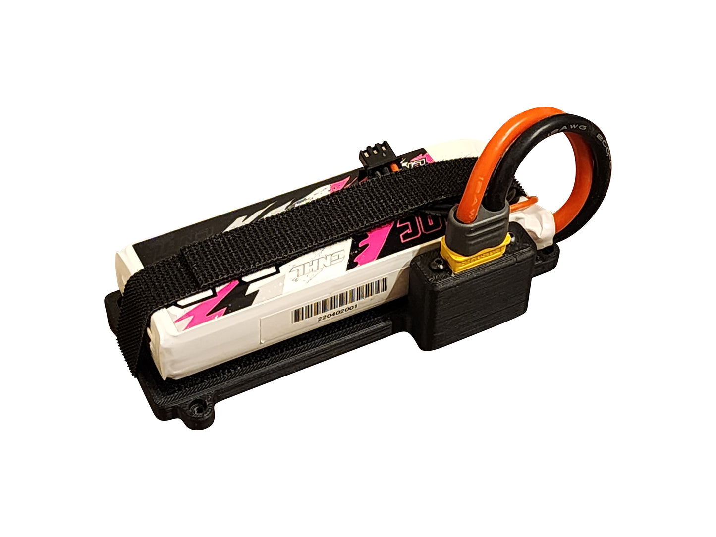 2-3s 2200mAh LiPo Mount with Integrated XT60 Connector