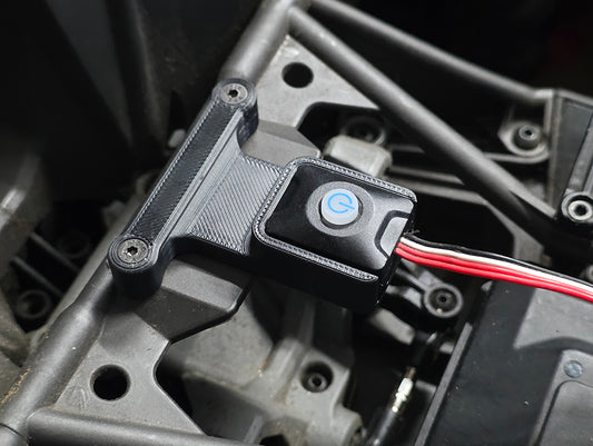 Power Button Mount for HobbyWing MAX6G2 and Traxxas X-Maxx/XRT