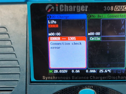 iCharger Duo Error 1305 Repair Service