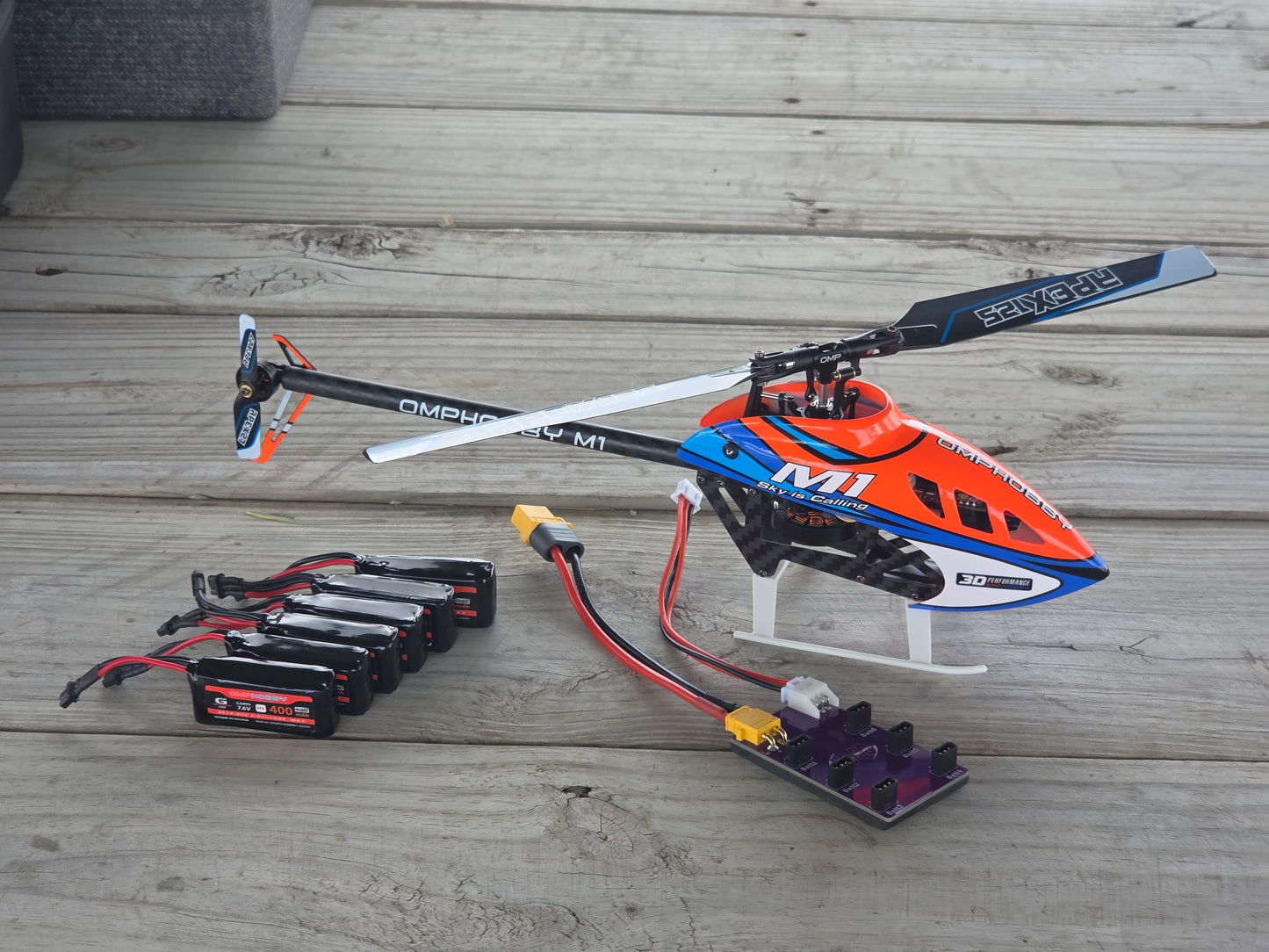 OMPHOBBY M1 V3 PRO GY15 Parallel 2s LiPo Charging Board (PREORDER)