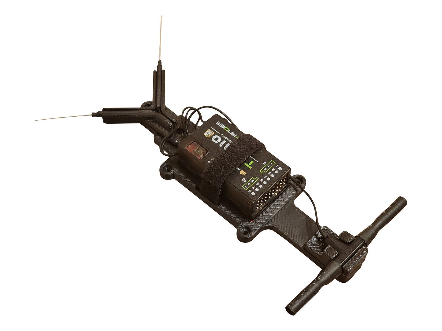 FrSky TD R10 Receiver Mount w/ Antenna Guides