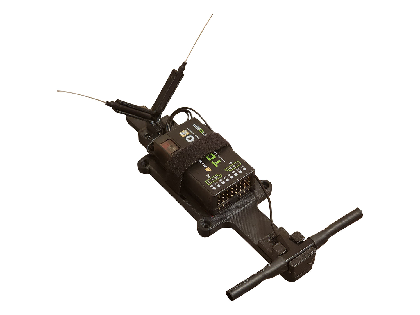 FrSky TD R10 Receiver Mount w/ Antenna Guides