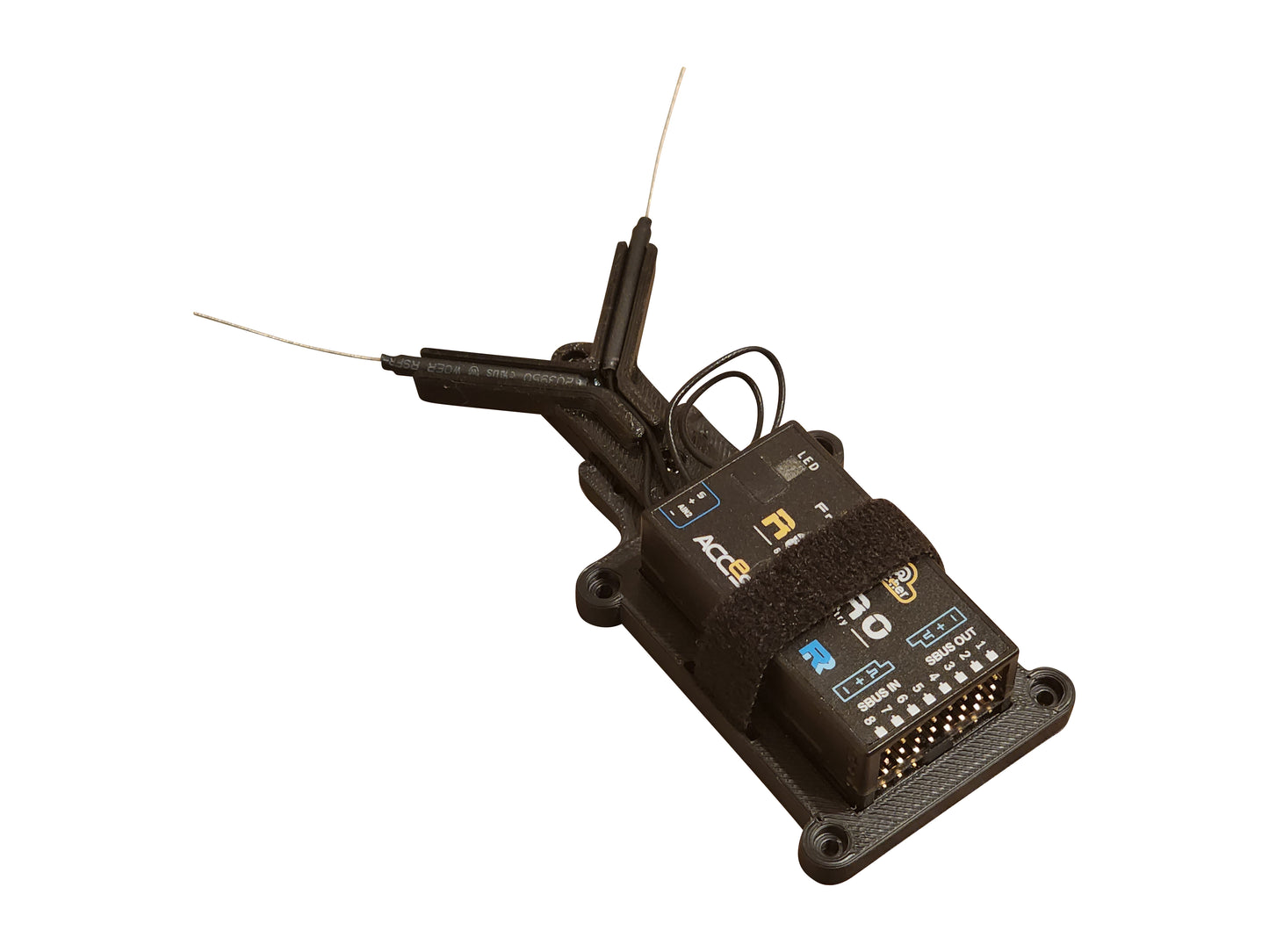 FrSky Archer R8 Pro, R10+, SR10+ Receiver Mount w/ Antenna Guides